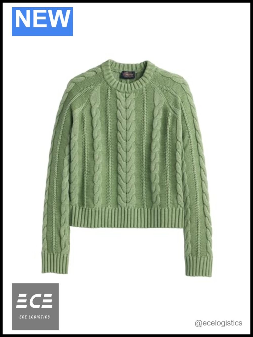 Pendleton Cotton Cable Knit Crewneck Pullover Sweater